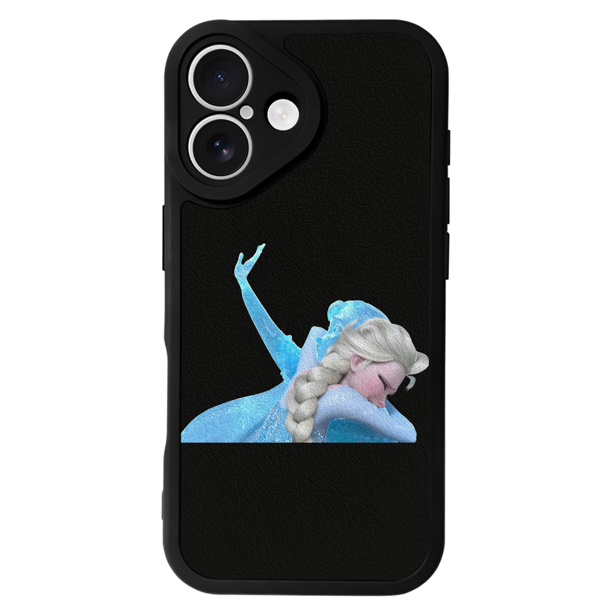 （画像用） アナと雪の女王 アンナ エルサ Frozen Anna Elsa 【iPhone 16シリーズ対応】シリコンスマホケース（レザー調） 材質：シリコン